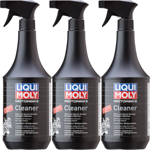 3x LIQUI MOLY 1509 Motorbike Cleaner , 1L