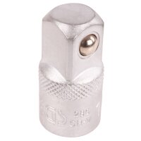 BGS Steckschlüssel-Adapter | Innenvierkant 10 mm (3/8") - Außenvierkant 12,5 mm (1/2")