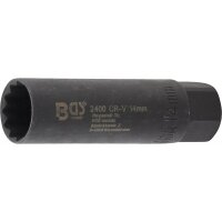BGS Zündkerzen-Einsatz Sechskant | Antrieb Innenvierkant 10 mm (3/8") | SW 14 mm