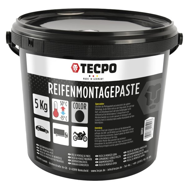 TECPO Reifenmontagepaste schwarz 5 kg
