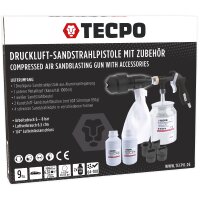 TECPO Druckluft-Sandstrahlpistole inkl. Zubehör