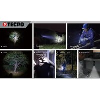 TECPO LED Taschenlampe mit 600 Lumen