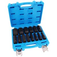 BGS Kraft-Steckschlüssel-Einsatz-Satz Sechskant | Antrieb Innenvierkant 12,5mm (1/2") | SW 10-32mm | 14-tlg.