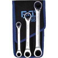 BGS Ratschen-Ringschlüssel-Satz | umschaltbar | "4-in-1" | 3-tlg.