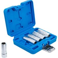 BGS Zündkerzen-Einsatz-Satz Sechskant | Antrieb Innenvierkant 12,5 mm (1/2") | SW 14 - 21 mm | 5-tlg.