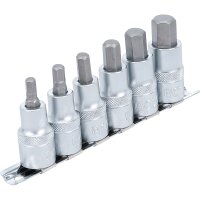 BGS Innensechskant Bit-Einsatz-Set, 6-14 mm, 12,5 (1/2") 6-tlg.
