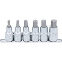 BGS Innensechskant Bit-Einsatz-Set, 6-14 mm, 12,5 (1/2") 6-tlg.