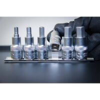 BGS Innensechskant Bit-Einsatz-Set, 6-14 mm, 12,5 (1/2") 6-tlg.