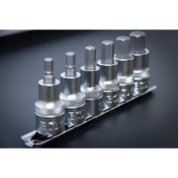 BGS Innensechskant Bit-Einsatz-Set, 6-14 mm, 12,5 (1/2") 6-tlg.