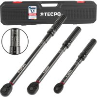 TECPO Drehmomentschlüssel-Satz, 3-tlg. 1/4"...