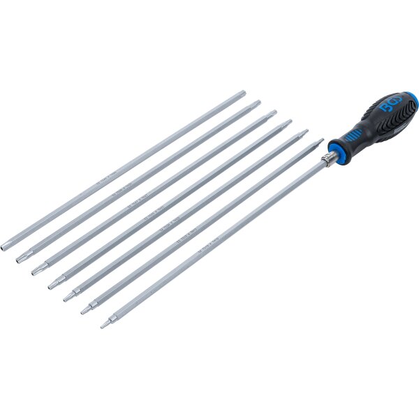 BGS Schraubendreher-Satz mit Wechselklingen | T-Profil (für Torx) / TS-Profil (für Torx Plus) | 8-tlg.