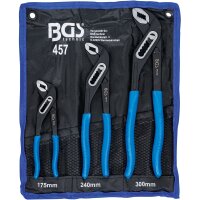 BGS Wasserpumpenzange Spezial Rohrzange 180-240-300mm 3tlg.