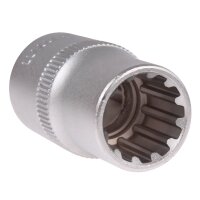 BGS Steckschlüssel Einsatz 13 mm Vielzahn 1/2 Zoll Torx Werkzeug 6-Kant 12-Kant Nuss