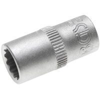 BGS Steckschlüssel-Einsatz, 6,3 (1/4), 12-kant, 8 mm