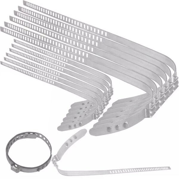 TECPO Achsmanschetten Schellen 7 mm, 6x lang 6x kurz