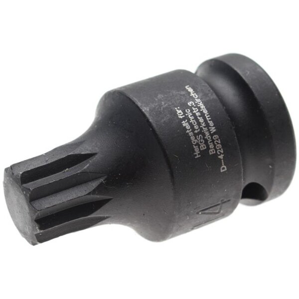 BGS Kraft-Biteinsatz, Innenvielzahn, M14, 12,5 (1/2), 40 mm