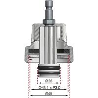 BGS Adapter Nr. 7 für Art. 8027, 8098 | für Alfa Romeo, Citroën, Fiat, Mini, Peugeot, Renault, Saab