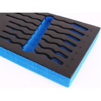 BGS 1/3 Werkstattwageneinlage, leer für: Maul-Ringschlüssel-Satz, 6-22 mm, 12-tlg.