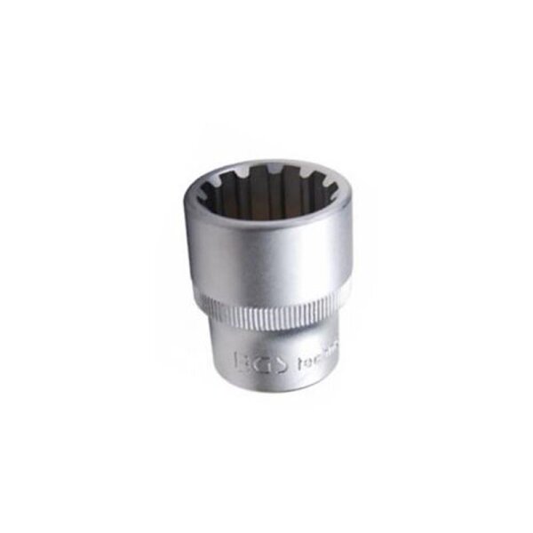 BGS Steckschlüssel Einsatz 19 mm Vielzahn 1/2 Zoll Torx Werkzeug 6-Kant 12-Kant Nuss