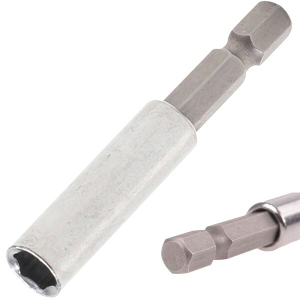 BGS Magnetischer Bithalter | Abtrieb Außensechskant 6,3 mm (1/4") | 60 mm