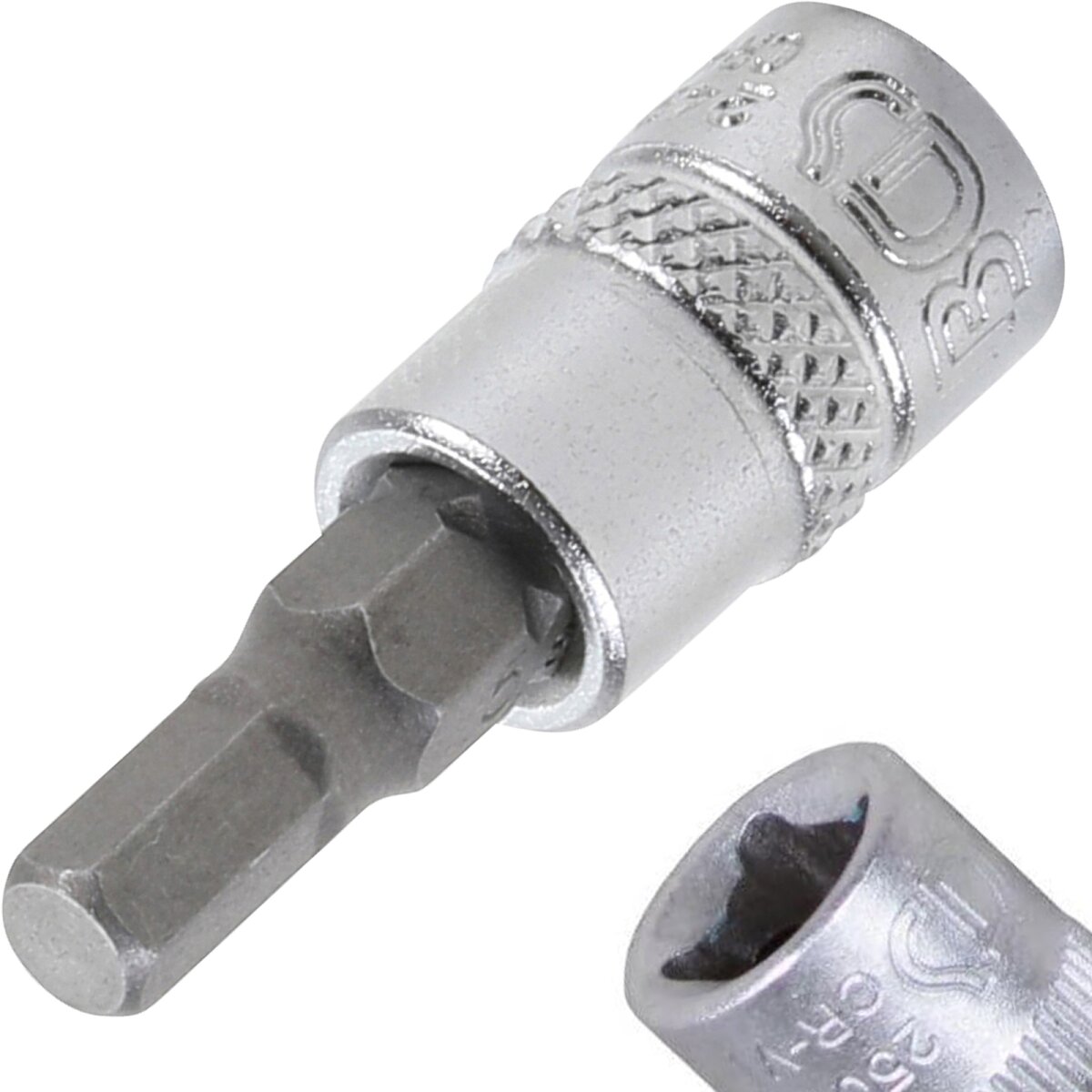 BGS Bit-Einsatz | Antrieb Innenvierkant 6,3 mm (1/4") | Innensechskan