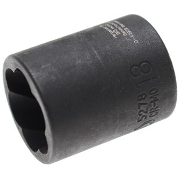 BGS Spezial-Steckschlüsseleinsatz / Schraubenausdreher, 10 (3/8), 18 mm