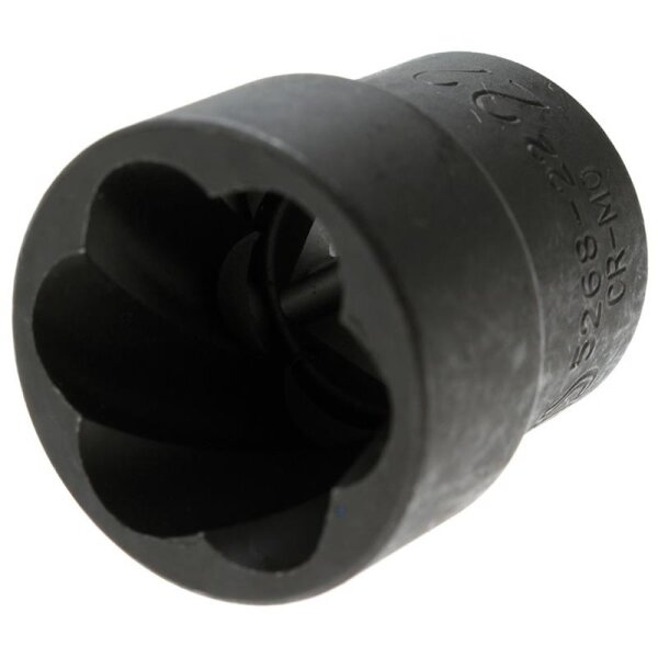 BGS Spezial-Steckschlüsseleinsatz / Schraubenausdreher 12,5 (1/2), 22 mm