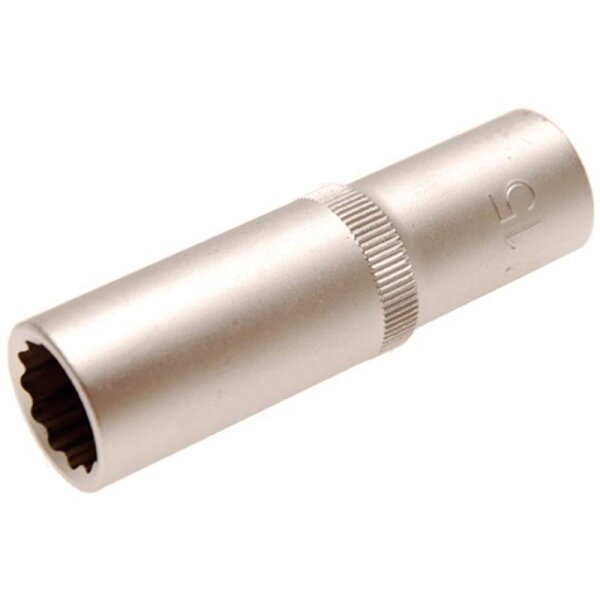 BGS Steckschlüssel-Einsatz, tief, 12-kant, 12,5 (1/2), 15 mm