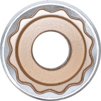 BGS Steckschlüssel-Einsatz Zwölfkant, tief | Antrieb Innenvierkant 12,5 mm (1/2") | SW 24 mm