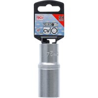 BGS Steckschlüssel-Einsatz Zwölfkant, tief | Antrieb Innenvierkant 12,5 mm (1/2") | SW 24 mm