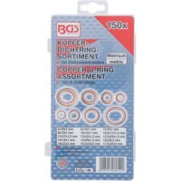 BGS Dichtring-Sortiment | Kupfer | 150-tlg.
