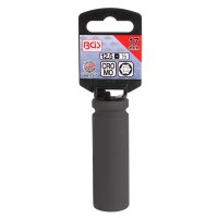 BGS Kraft-Steckschlüssel-Einsatz Sechskant, tief | Antrieb Innenvierkant 12,5 mm (1/2") | SW 17 mm