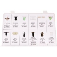 BGS Verkleidungs Clip Sortiment für VW Fahrzeuge, 255-teilig