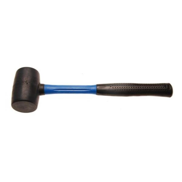 BGS Gummihammer | Fiberglasstiel | schwarzer Kopf | Ø 50mm | 280g