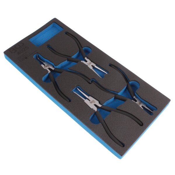 BGS 1/3 Werkstattwageneinlage: Sprengringzangensatz, 4-tlg.